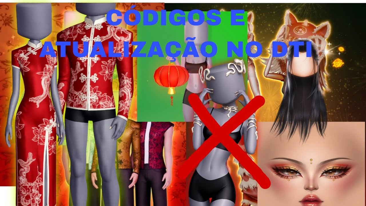 Códigos novos no Dress to impress + mini atualização de ano novo lunar no Roblox.