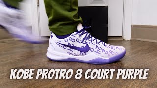 Nike Kobe Protro 8 Court Purple On Feet Review | Are These Worth Copping?!?