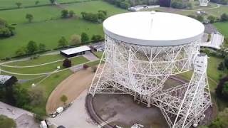 Jodrell Bank - Lovell Telescope. Drone Flight - Mavic Mini