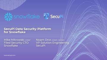 SecuPi ABAC and Iceberg Encryption for Snowflake