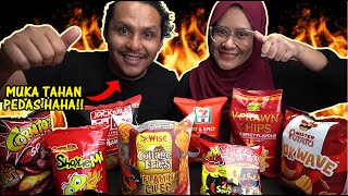 Keropok Samyang 2x Spicy ni TAK PEDAS LANGSUNG..!! (SPICY CHIPS mukbang)