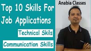 Top 10 skills for job application. Communication skills , technical skills in resume for freshers.