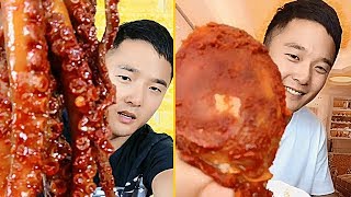 ASMR Amazing Spicy Octopus Eating Show Compilation #27