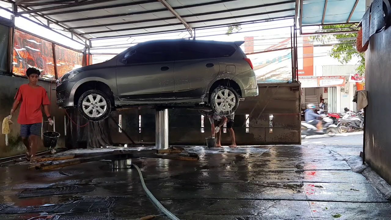 Timelapse cuci mobil - YouTube