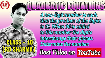 A two digit number is such that the product of the digits is 12. When 36 is added to the number the