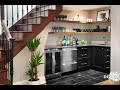 Under stairs kitchen  idea in construction    