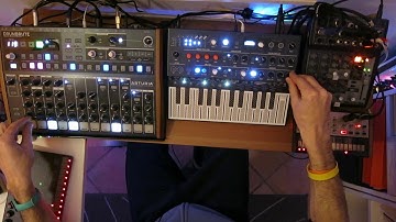 DrumBrute, Volca Keys, MicroFreak & IK Uno Synth | DEEP HOUSE - Jam #03