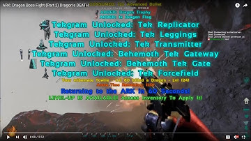 ARK: Dragon Boss Fight (Part 2) *Tek Engrams* Dragon