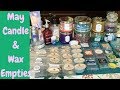 Spring Candle & Wax Empties|May 2018|Bath & Body Works, Homeworx...🌱🌥