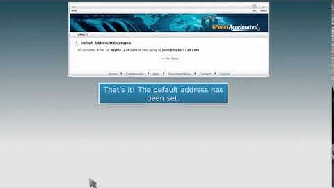 How to setup your default email address in cPanel