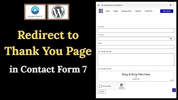 How to Redirect Contact Form 7 to Thank You Page After Submit | Contact Form 7 Redirect Tutorial