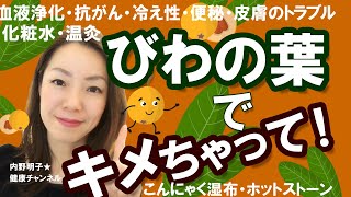 びわの葉ってすごい！！！血液浄化、抗ガン、脂肪燃焼、皮膚炎、ニキビ、化粧水、温灸...