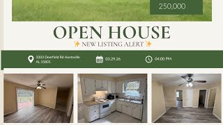 Welcome to Super Real Estate Sundays! 3203 Deerfield Rd,  Huntsville AL,  35801 OPEN HOUSE 🏠