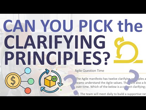 Can you pick the right Agile Clarifying Principles?