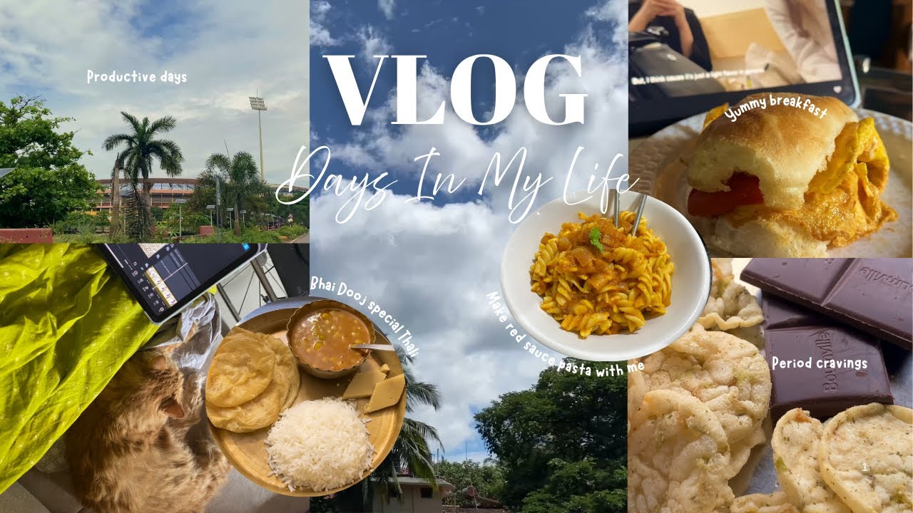 🍁Days in my life ♡ | Aesthetic Vlog Indian 🇮🇳| Bhai Dooj celebration🌸 Making Pasta🍝 slow living 🍒