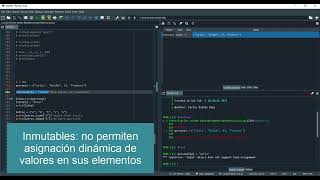Definición y uso de tuplas en Python | 9/23 | UPV