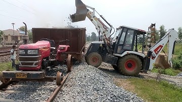 New JCB Loading Ballast On Mahindra Yuvo 415DI Tractor | Jcb And Tractor Video | Jcp Tractor Cartoon