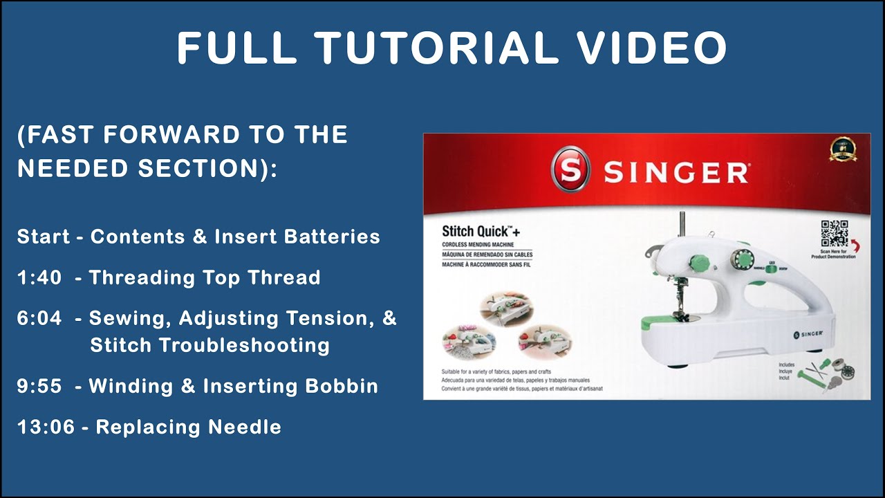 SINGER Stitch Quick + Handheld Mending Machine