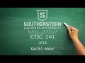 ESSC 101 #12 - Earth's Water