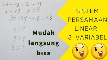 Sistem persamaan linear tiga variabel - T Cuber 8897