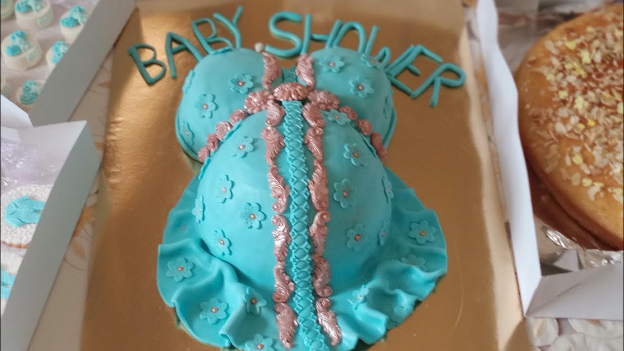 كيك الحامل بطريقة بسيطة للمبتدئين بالقفطان المغربي🌺baby shower🌺