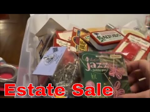 Estate Sale Haul - Sewing Notions, Craft Supplies, And Mini Teddy Bears