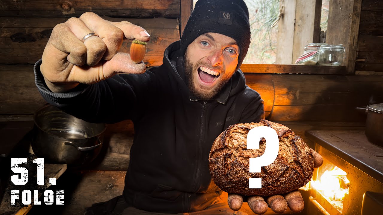 Ich versuche BROT aus EICHELN zu machen | Tag 51/100 autark