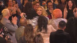 ADELE Reacts To Winning Best Pop Solo Performance | Audience Cam | 2023 GRAMMYs
