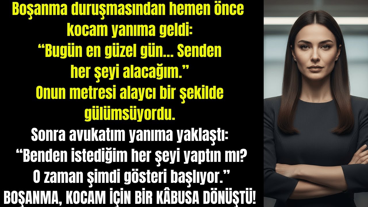 Boşanma Duruşmasına Gülerek Girdi… Ama Çıktığında Hayatı Yıkıldı