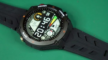 NEW KC82 Military GPS Smart Watch - Unboxing, First time setup Feature review (link in description)