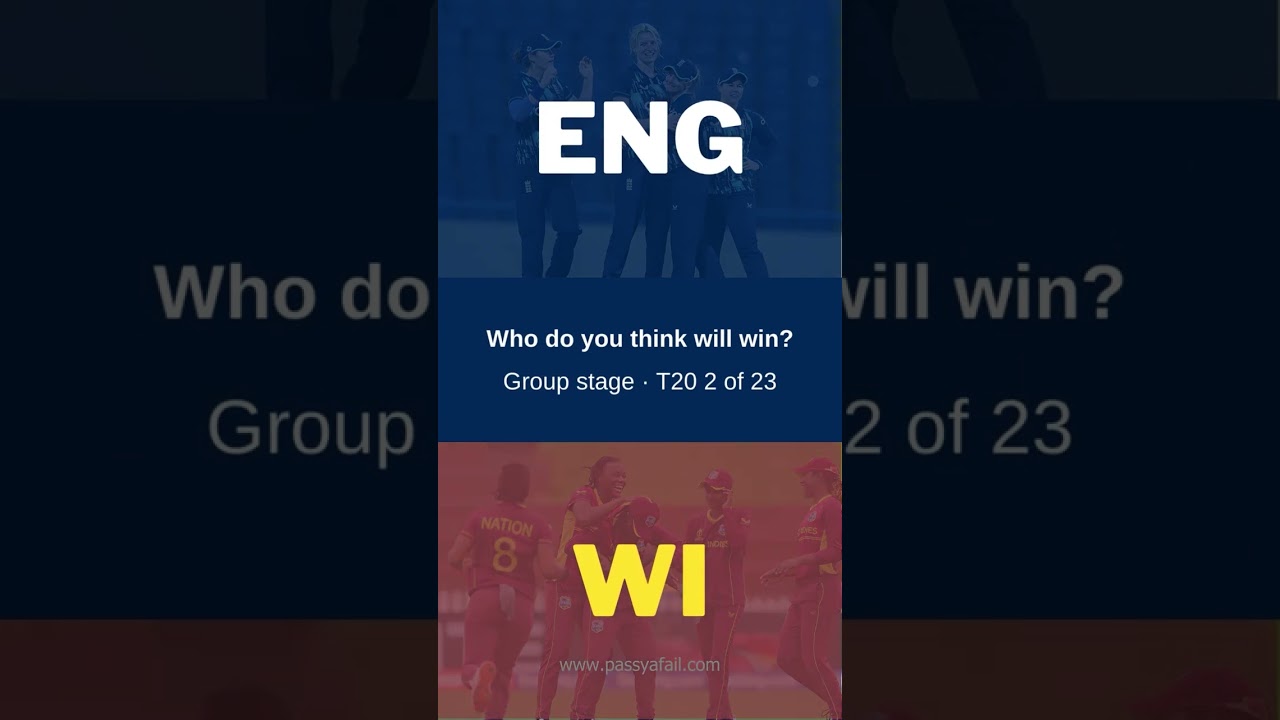 Pass Ya Fail | WI vs ENG | Women's T20 World Cup 2023 | New Contest