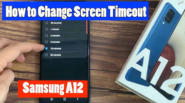 How to Change Screen Timeout on SAMSUNG Galaxy A12 - Adjust Screen Timeout
