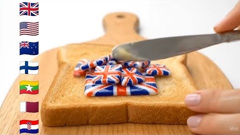 Spreading Glass Flags On Toast AI ASMR Part 8 - Oddly Satisfying