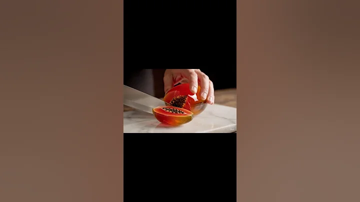 Papaya Glass Cutting #asmr #asmrsounds #asmreating #asmrvideo