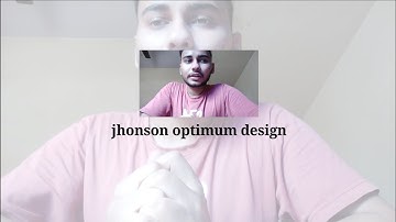 CONCEPT OF JHONSON METHOD OF  OPTIMUM DESIGN  [IN HINDI ]  MACHINE DESIGN | AUTOMOTIVE SYSTEM DESIGN