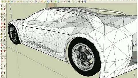 Modeling a supercar in SketchUp part2/6