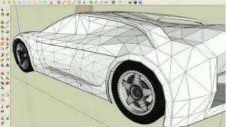 Modeling a supercar in SketchUp part2/6 screenshot 4