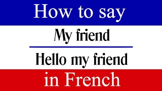 Learn French | How to Say 