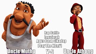 Asede Kont Versi Uncle Muthu VS Uncle Athong | Rap Battle Ngakak (Lirik Video)