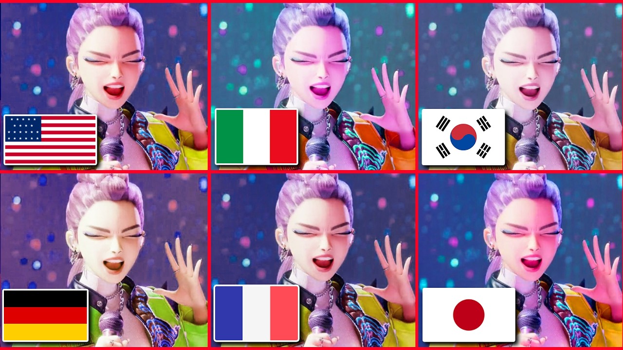 Salva Una Canzone 🎶 KPOP DEMON HUNTERS in LINGUE DIVERSE 🌏 Quiz sui film 🧠 Rumi, Mira, Zoey, Jinu