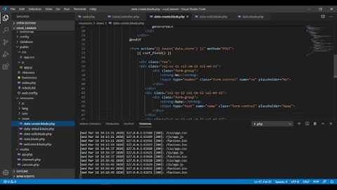 CRUD LARAVEL MENGGUNAKAN ARRAY