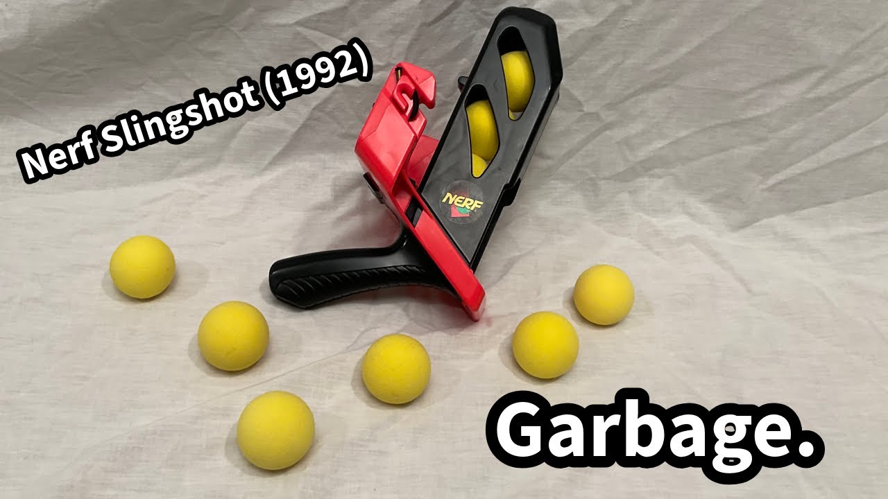 Nerf Slingshot (1992) - My Least Favorite Vintage Blaster. - YouTube