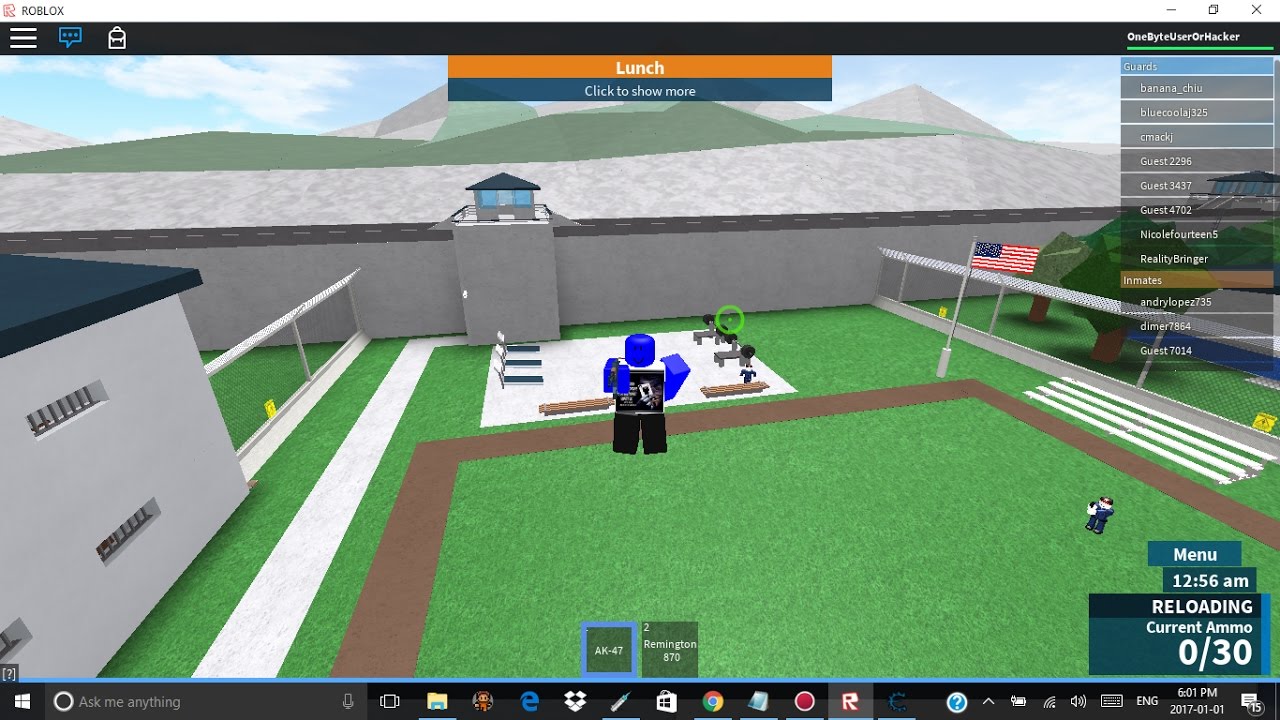 Roblox Prison Life Hacking With Emertus Patched Youtube - hacking roblox at prison life
