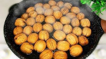 🌰THROW THE NUTS INTO BOILING WATER! This secret my grandmother told me! Amazing Nut Dessert Recipe!