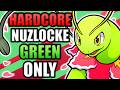 Pokémon HeartGold Hardcore Nuzlocke - Green Pokémon Only! (No items, No overleveling)