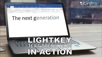 Lightkey In Action - Text Prediction Software for Windows