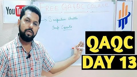 What is QAQC Inspection Checklist Types of Construction Checklist