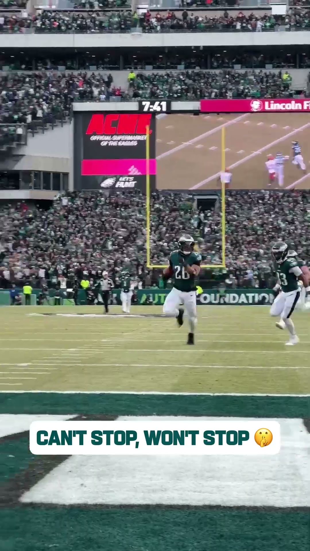 Saquon was flying #eagles