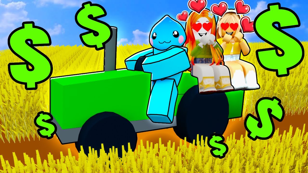 Hice MILLONES Cultivando Trigo para LIGAR con CHICAS en Roblox!