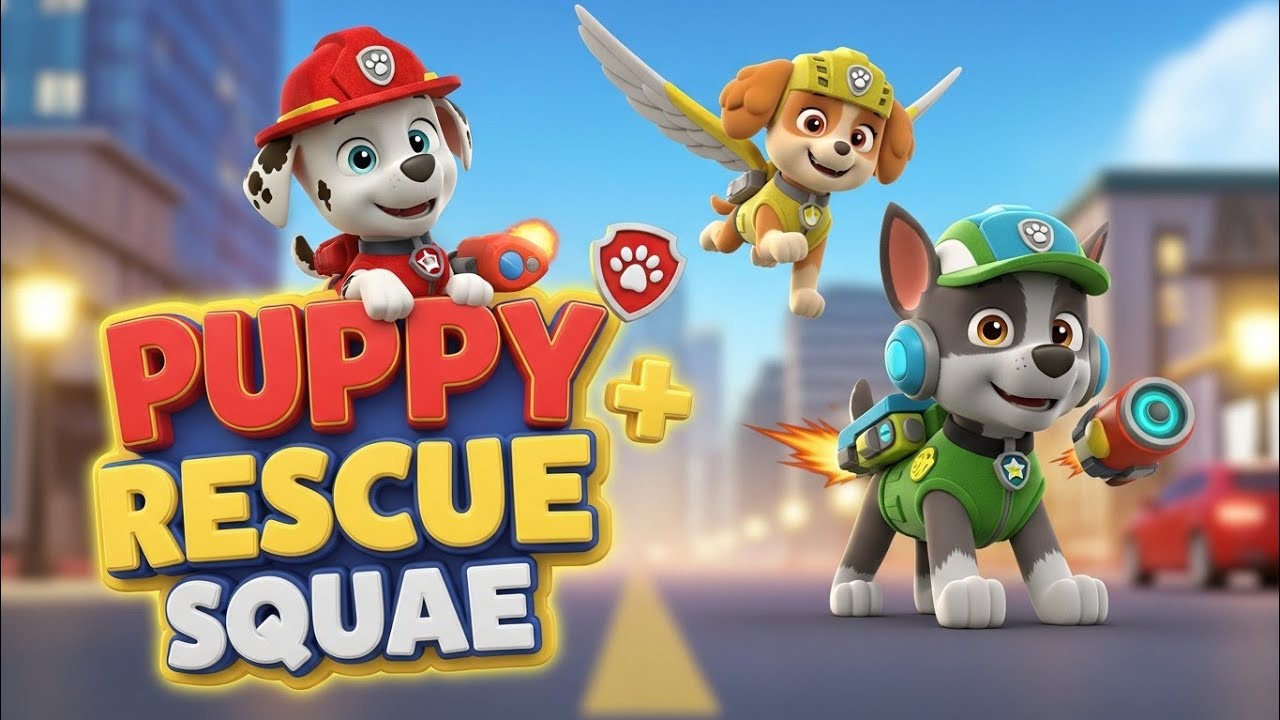 Paw Patrol Puppy Rescue Squad 🐶🚑 |  Inspired 3D Cartoon | Kids Rescue Adventure